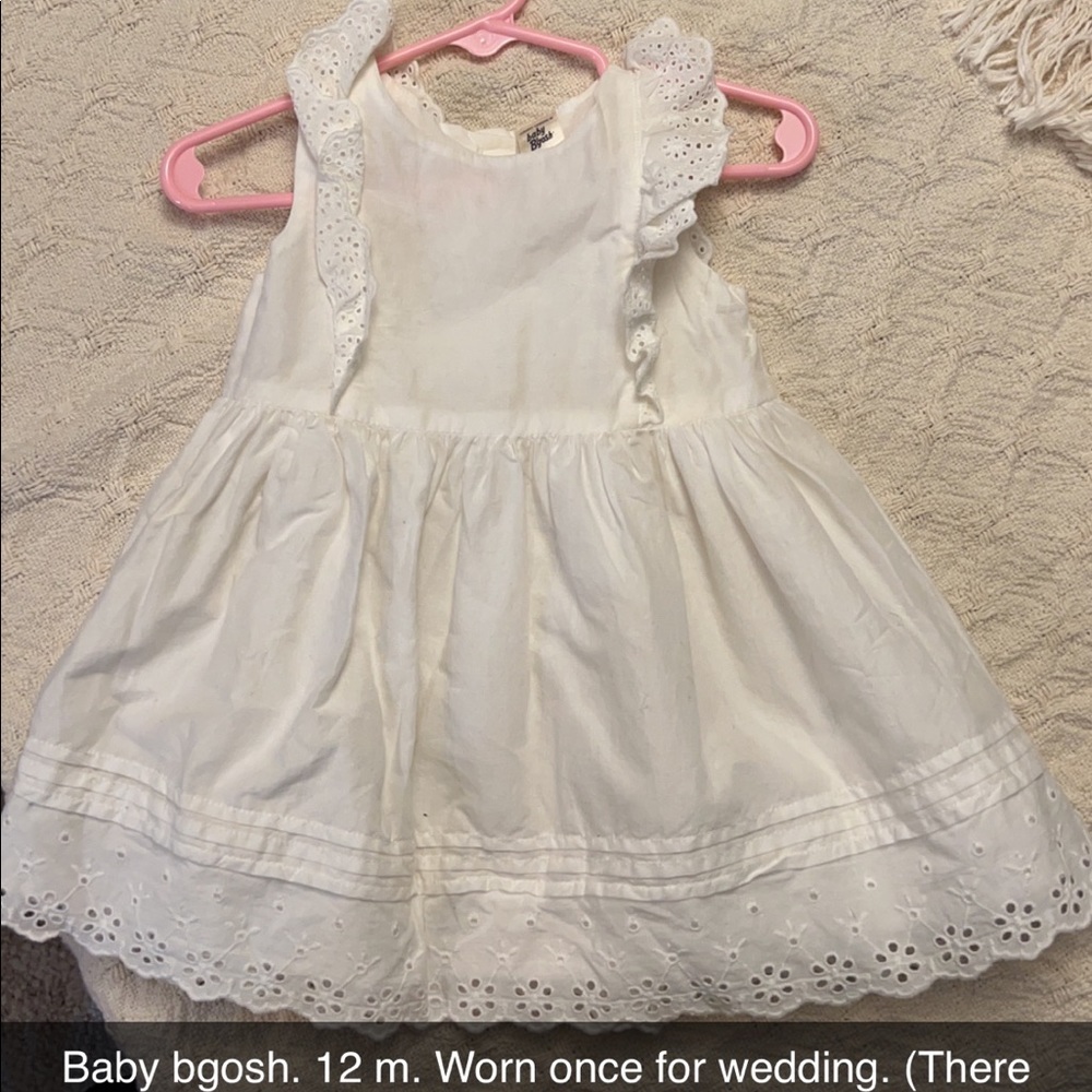 12 Month white dress.